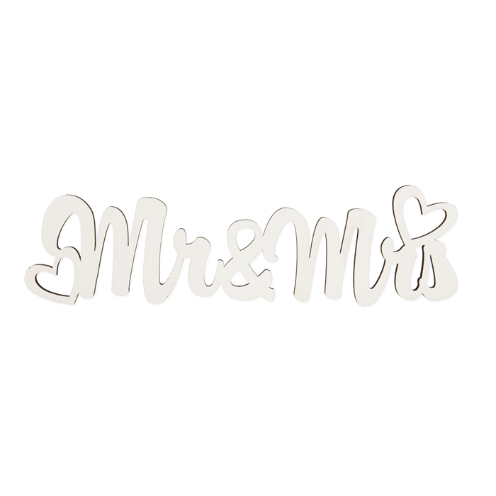 Holz-Schriftzug "Mr & Mrs" 63653