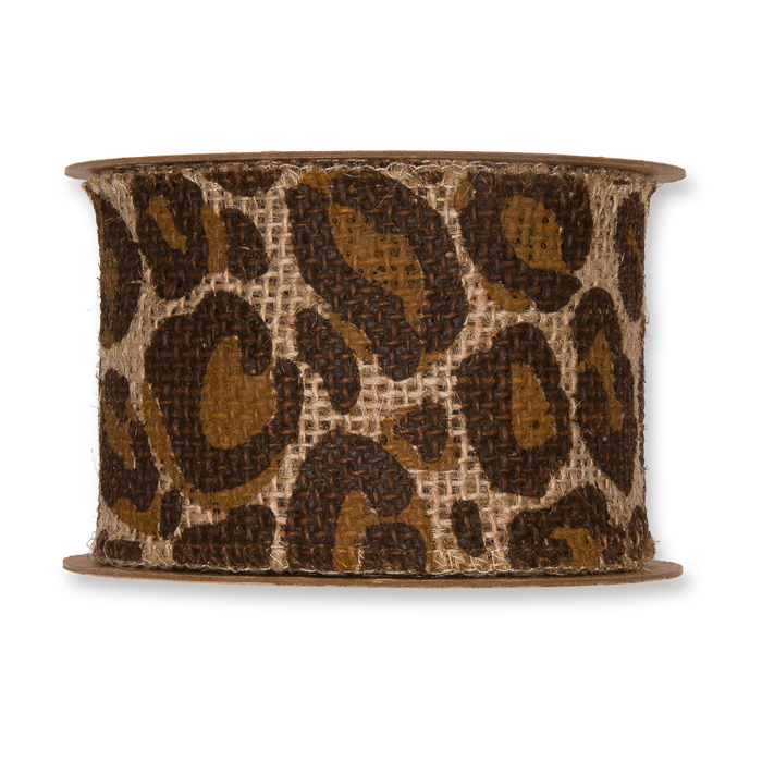 Jute-Druckband "Zebra/Leo" 24055