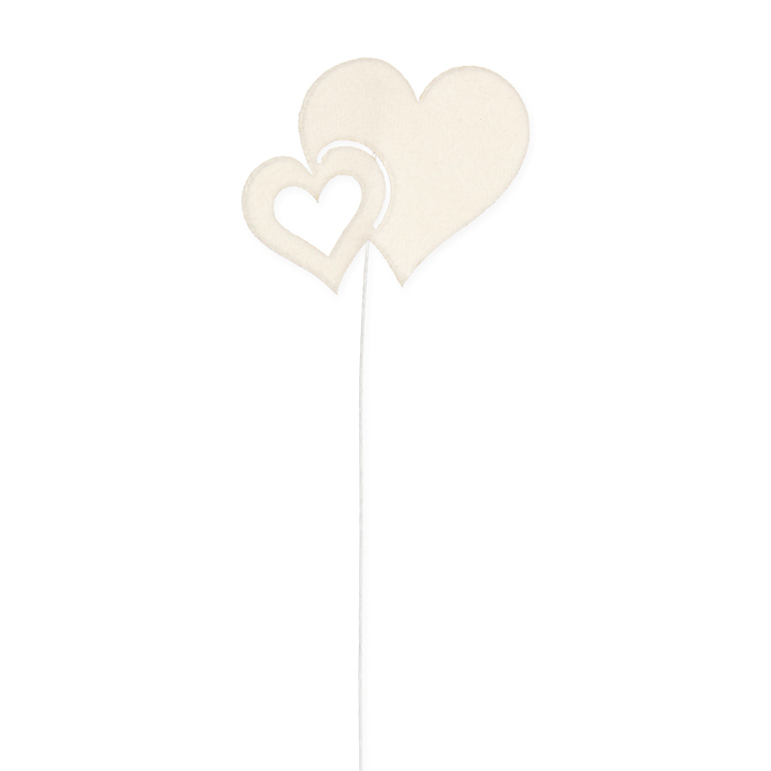 Samt-Stecker "Herzen" 98012