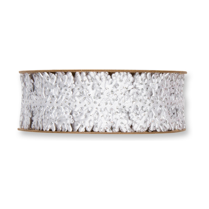 Satin-Stanzband "Eiskristalle" 24013