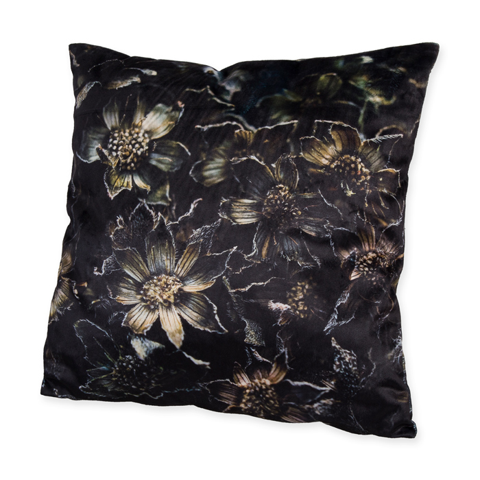 Samt-Kissen "Blumen" / Digital-Motivdruck 74897