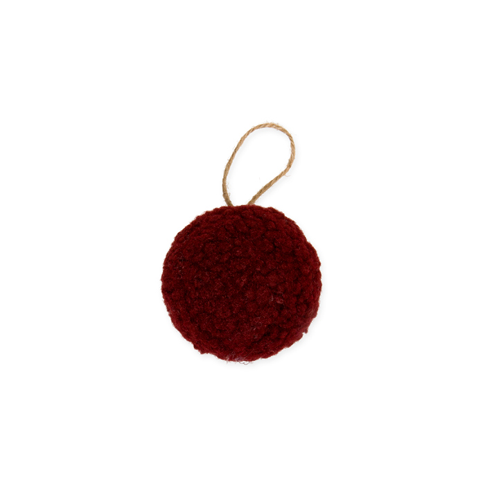 Teddyfell-Kugel, Kunstfell-Weihnachtskugel 23525