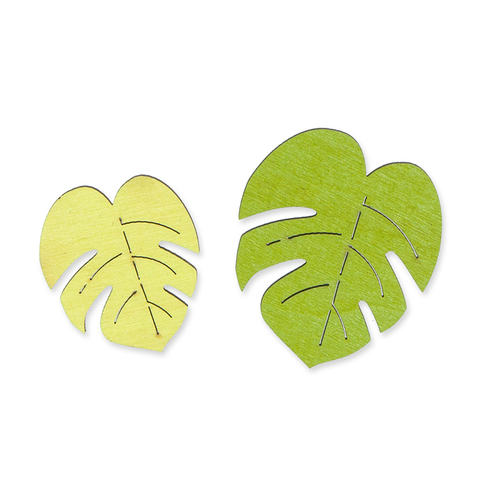 green/spring green - monstera