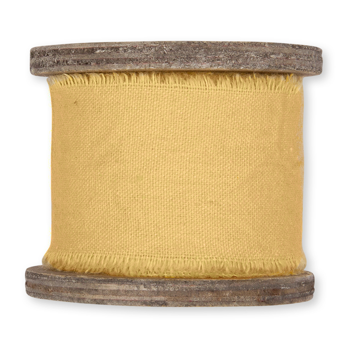 Baumwollband mit gerissenen Kanten auf Holzrolle 16554
