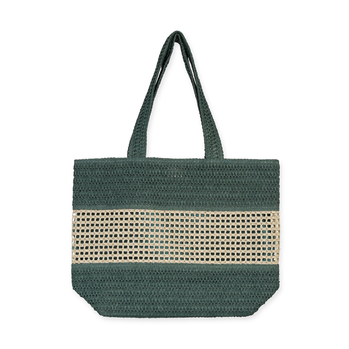 Schultertasche, Shopper, Strandtasche, Basttasche 42406