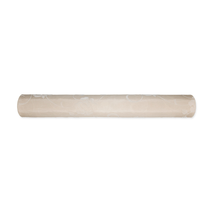 Deko-Taft mit Flockdruck "Rosenranke" 1110