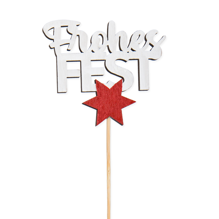 Holz-Stecker "Frohes FEST" 23425