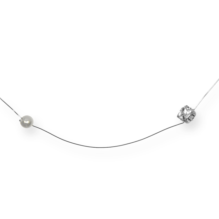 Drahtgirlande "Perlen und Strass"  82245