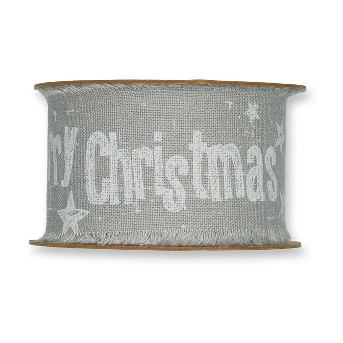Bedrucktes Baumwollband "Merry Christmas" 24019