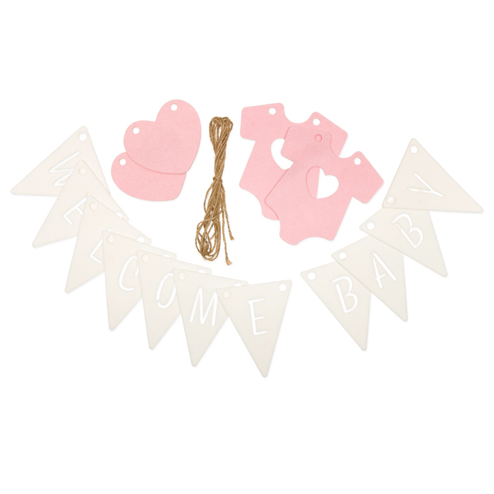 Wimpelgirlande "WELCOME BABY" 23412