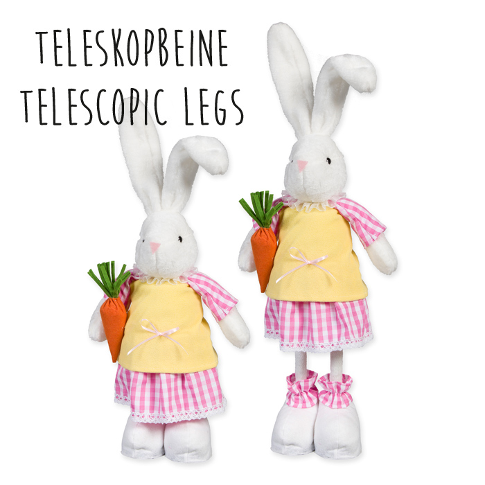 Aufsteller Hasen-Mädchen, Osterdeko, Osterhase 34194
