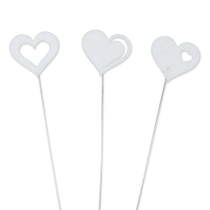Drahtstecker "Filzherzen" 63147