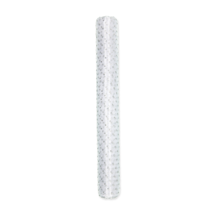Organza mit Glitterdruck "Punkte" 15565