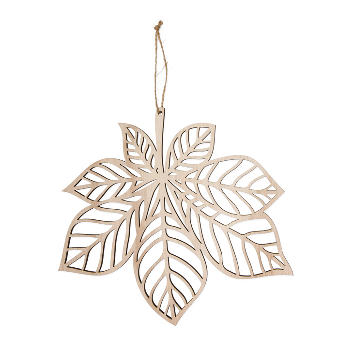 Holz-Hänger "Blatt", Wanddeko, Dekohänger 23447