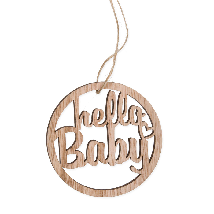 Holz-Hänger "hello Baby" 23312