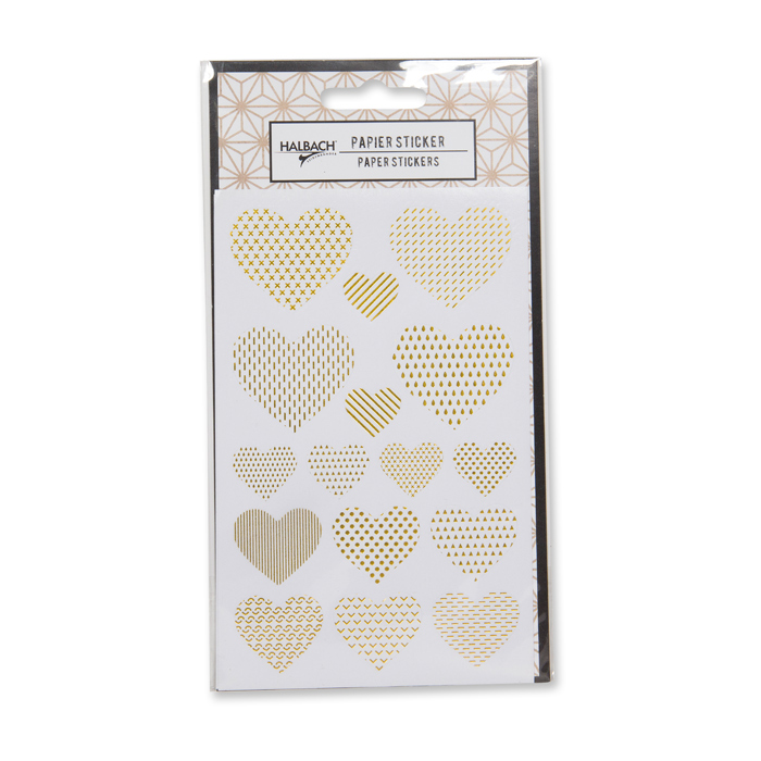 white/gold - heart