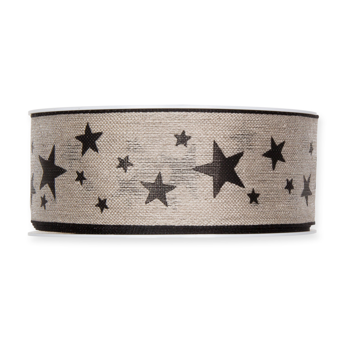 Leinenband mit Sternendruck 898