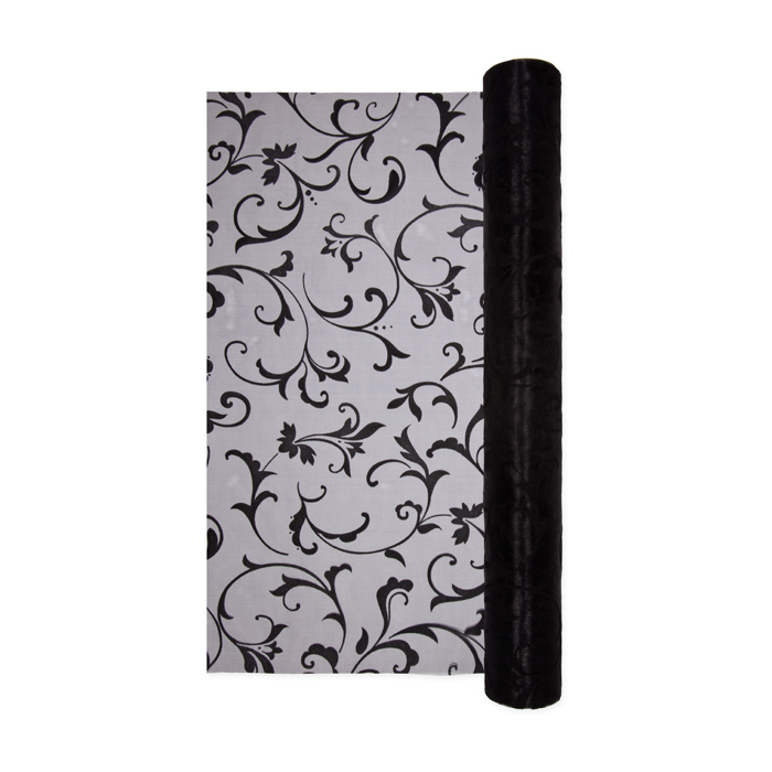Organza mit Flockdruck 5950