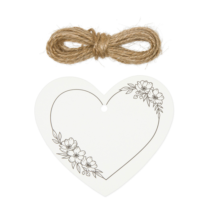 Papieranhänger "Herz", Geschenkanhänger 19932