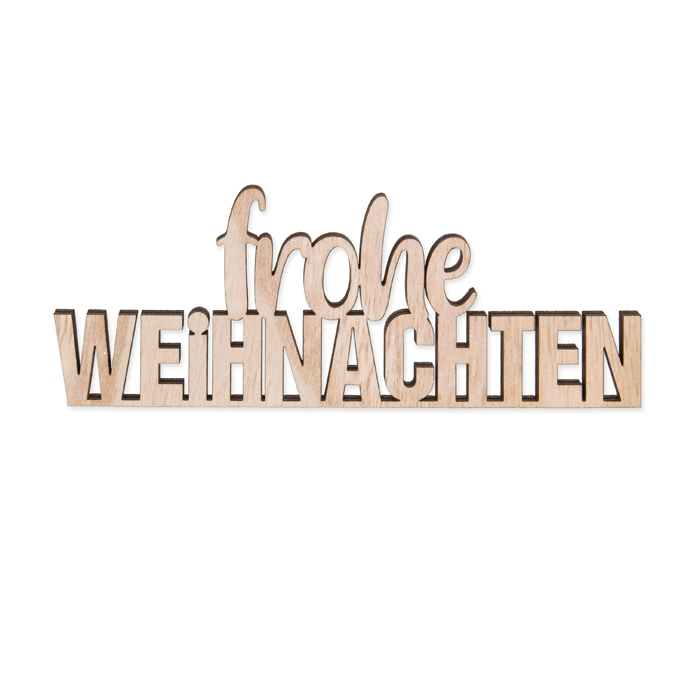 Holz-Aufsteller "frohe WEIHNACHTEN" 23171