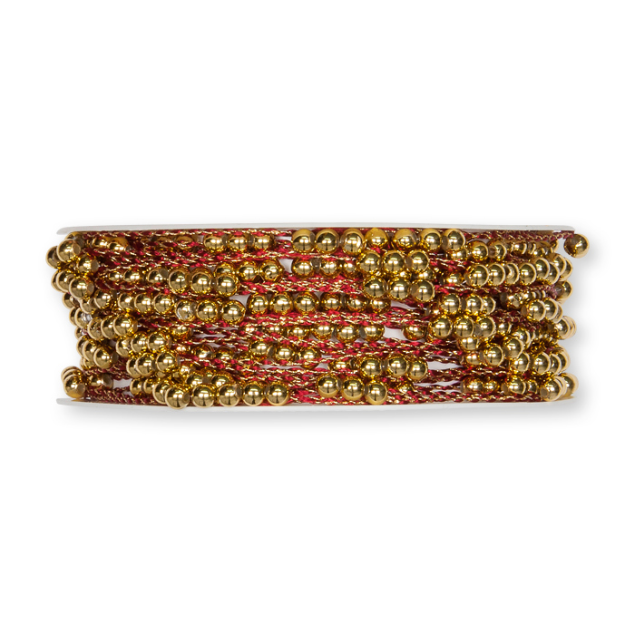 wine red/gold