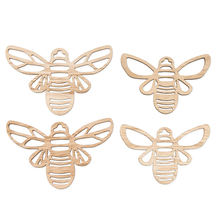 Holzsortiment "Bienen" 2 Formen und Größen im Set 22882