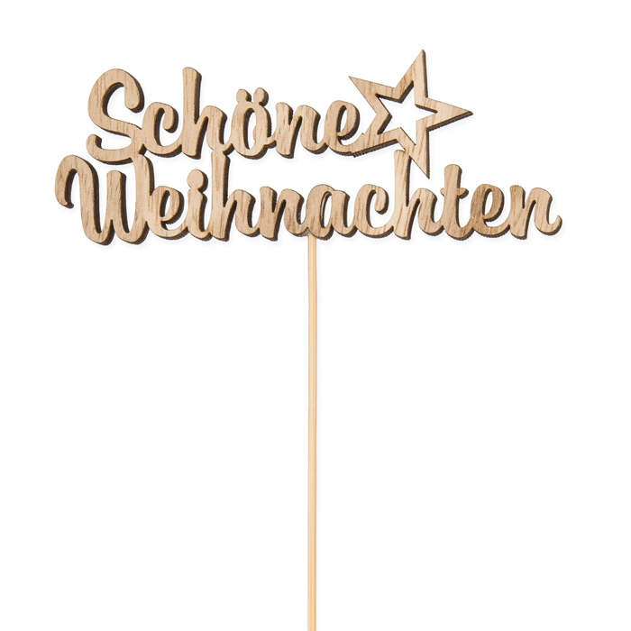 Holz-Stecker "Schöne Weihnachten" 23352