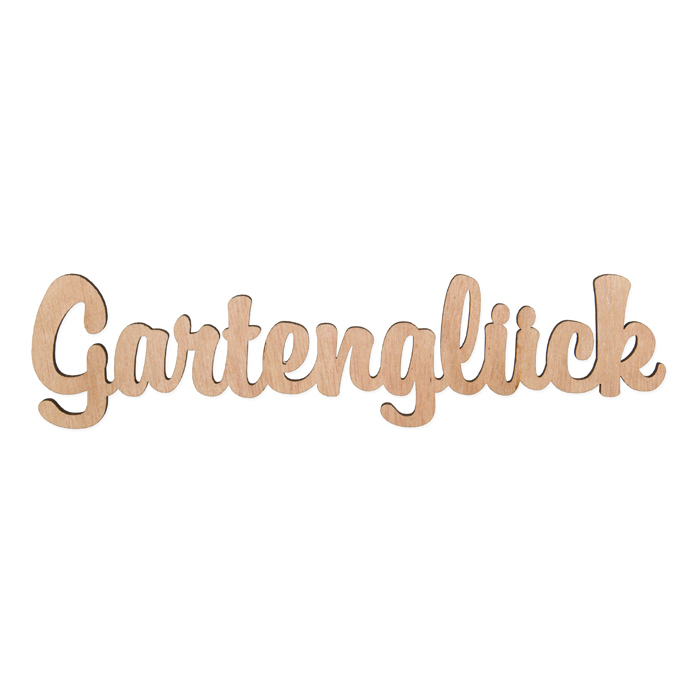 Holz-Schriftzug "Gartenglück" 63650