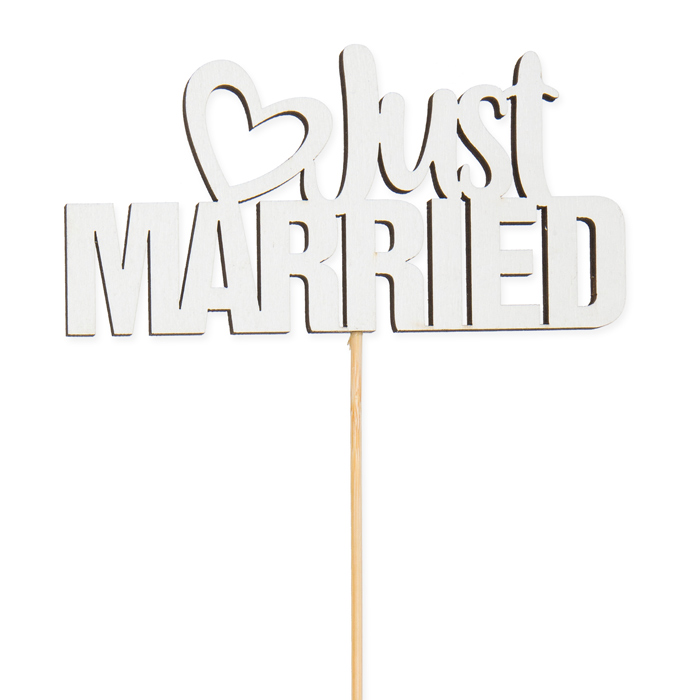 Holz-Stecker "Just MARRIED" 23285