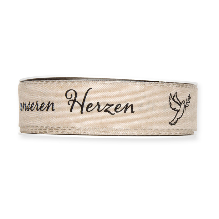 Trauerband "... in unseren Herzen", Trauerflor 1332
