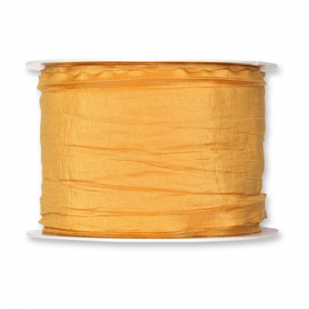 Plissee-Taftband / Taftstoff 60 mm | Honig