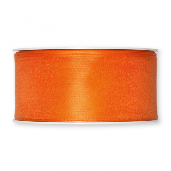 Organzaband mit formbare Drahtkanten 40 mm | Orange (68)