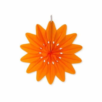 Wabenpapier "Blume" 36 cm | orange