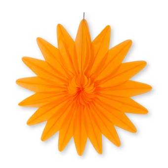 Wabenpapier "Blume" 48 cm | orange