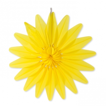Wabenpapier "Blume" 48 cm | gelb