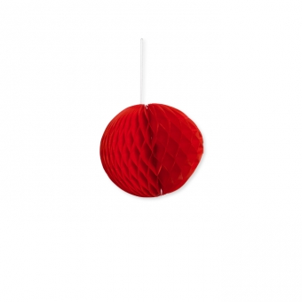Wabenpapier Kugel 14 cm | rot