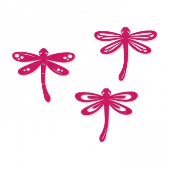 Filz-Libellen, sortiert pink