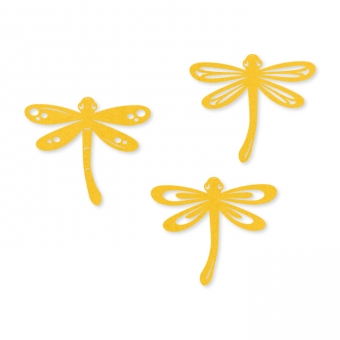 Filz-Libellen, sortiert gelb