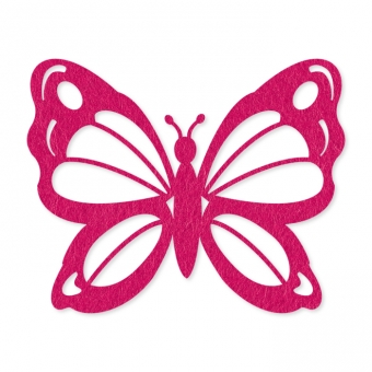 Filz-Schmetterling 4 Stck pink