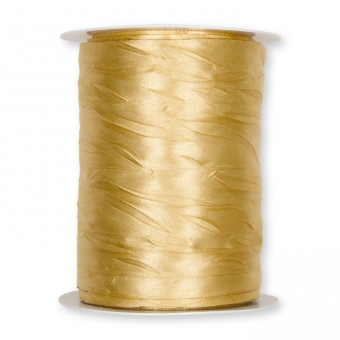 Crush-Satinband/-stoff 100 mm | Gold