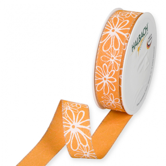 Druckband "Blten" Orange/Wei