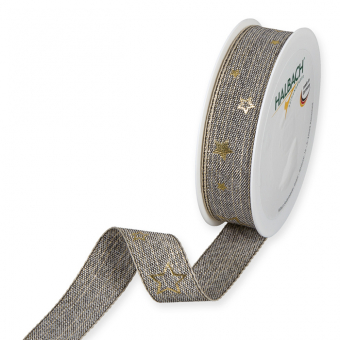 Druckband "Sterne" Natur/Gold