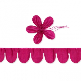 Ziehschleifenband "Blume" befllbar pink