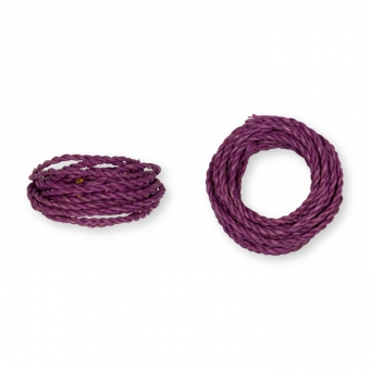 Kordel Natur-Raffia violet