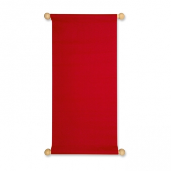 Stoff-Tafel 25 x 55 cm | Rot