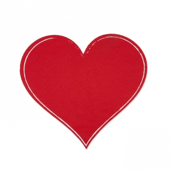 Tafelstoff-Sticker "Herz" Rot