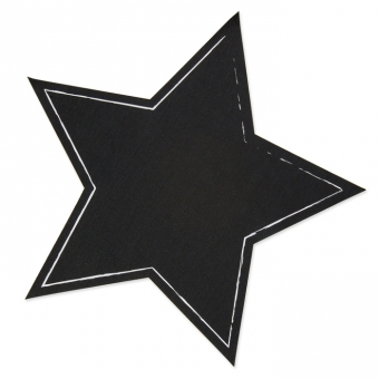 Tafelstoff-Sticker "Stern", selbstklebend 30 cm | Schwarz