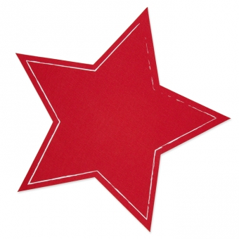 Tafelstoff-Sticker "Stern", selbstklebend 30 cm | Rot