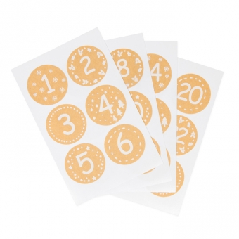 Papier-Sticker "1-24" 