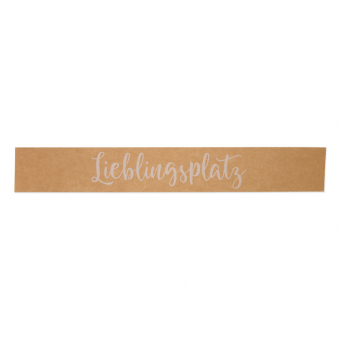 Papier-Deko "Lieblingsplatz" 3 Stck Natur/Wei
